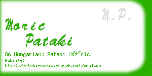 moric pataki business card